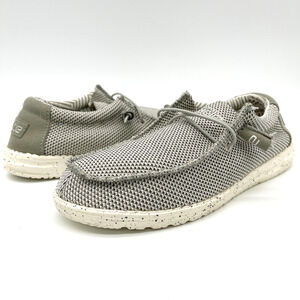 Hey Dude Mens Wally Sox Slip On Shoes‎ Size US 8 Ash Gray Comfort Loafer Casual